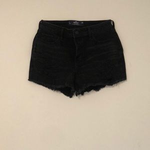 Size 7 Hollister Black Jean Shorts